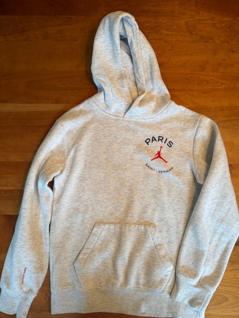Jordan Paris Saint Germain Light Gray Hoodie